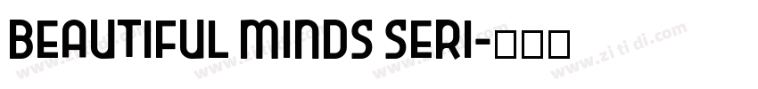 Beautiful Minds Seri字体转换